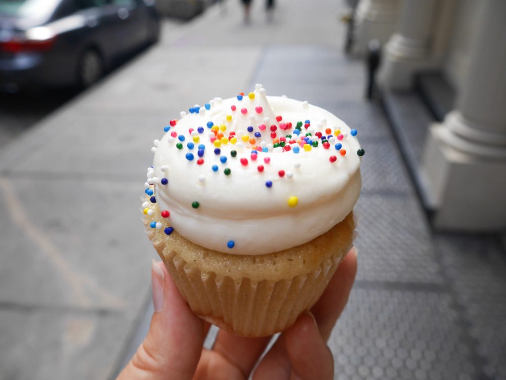 Georgetown cupcakes NYC - vanilla birthday cupcake