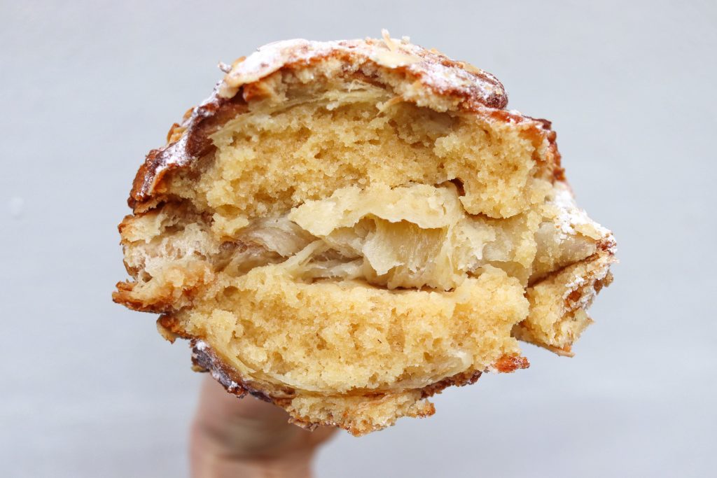 almond croissant - maison bertaux london