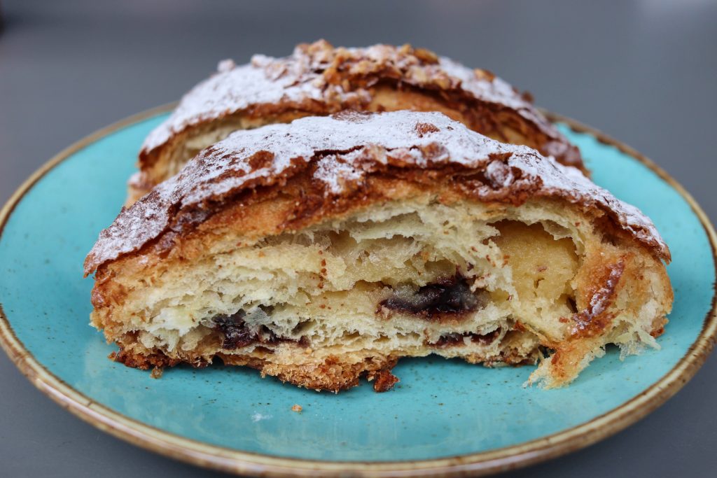 chocolate almond croissant - apple blue patisserie london